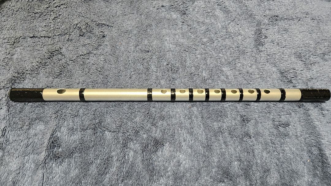 週末特価【黒漆】アルミ篠笛 四本半調子