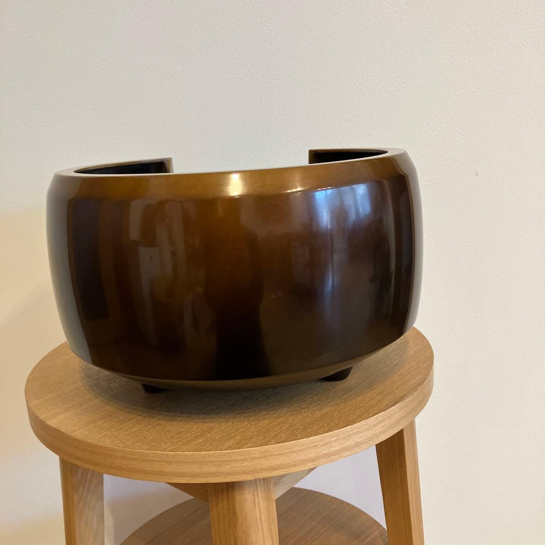 茶道具 風炉　円形　ブラウン 五徳⭐︎最終値下げ