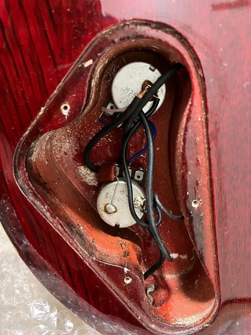 81年製マツモク シースルーレッド Aria Pro II CSB-380