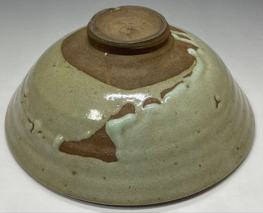 李朝　平鉢　高麗茶碗　鶏龍山　合箱(四方桟) 　d9443a