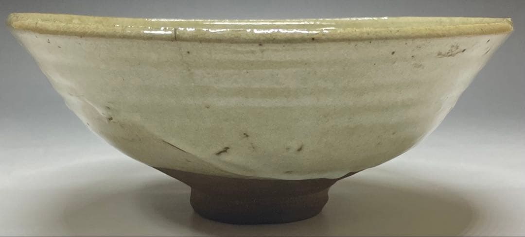 李朝　平鉢　高麗茶碗　鶏龍山　合箱(四方桟) 　d9443a