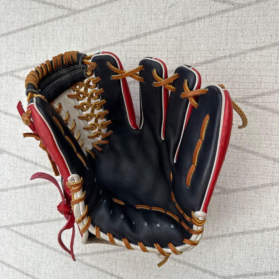 久保田スラッガー　軟式オーダーグローブ 黒/赤