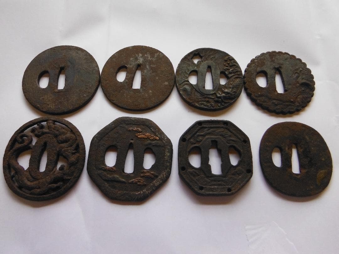 鉄製鍔8枚セット