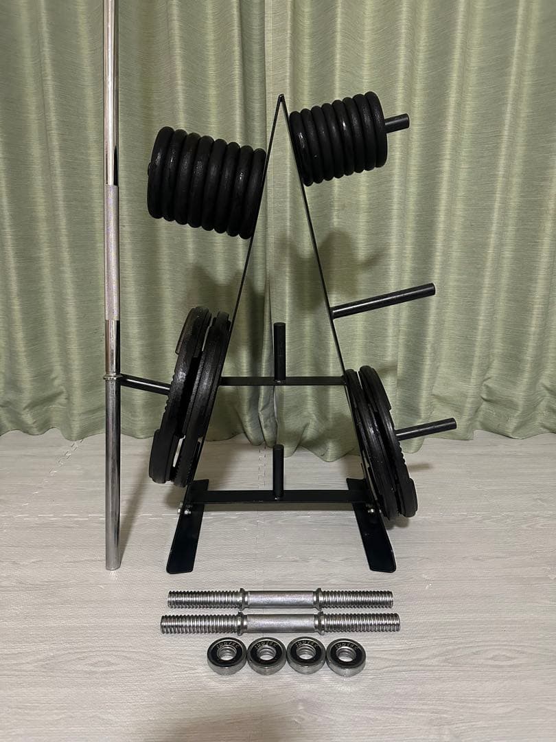 IROTEC プレートセット 計80kg プレートラック付 引き取り限定