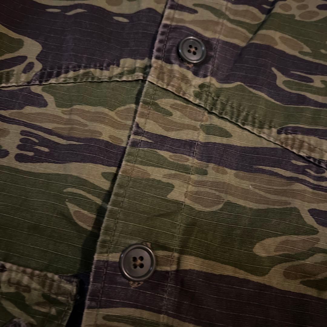 60S 70S ビンテージ　タイガーストライプ　タイガーカモ　ジャケット