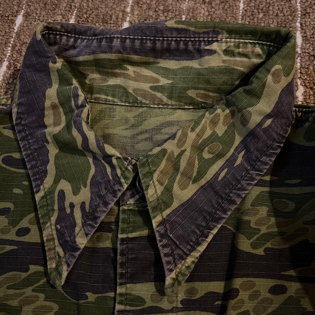 60S 70S ビンテージ　タイガーストライプ　タイガーカモ　ジャケット