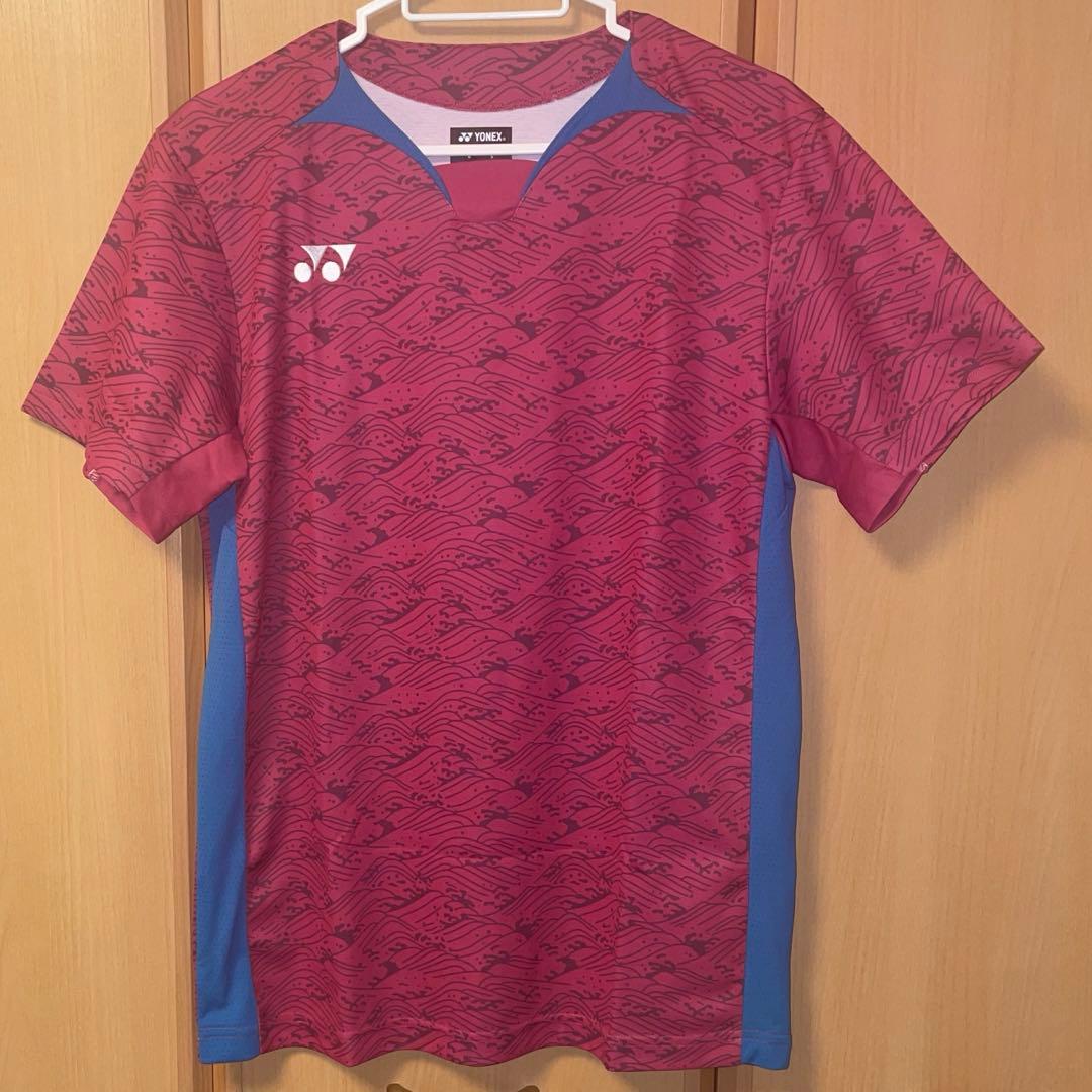 【YONEX】バドミントン 日本代表モデル ゲームシャツ Lサイズ グレープ