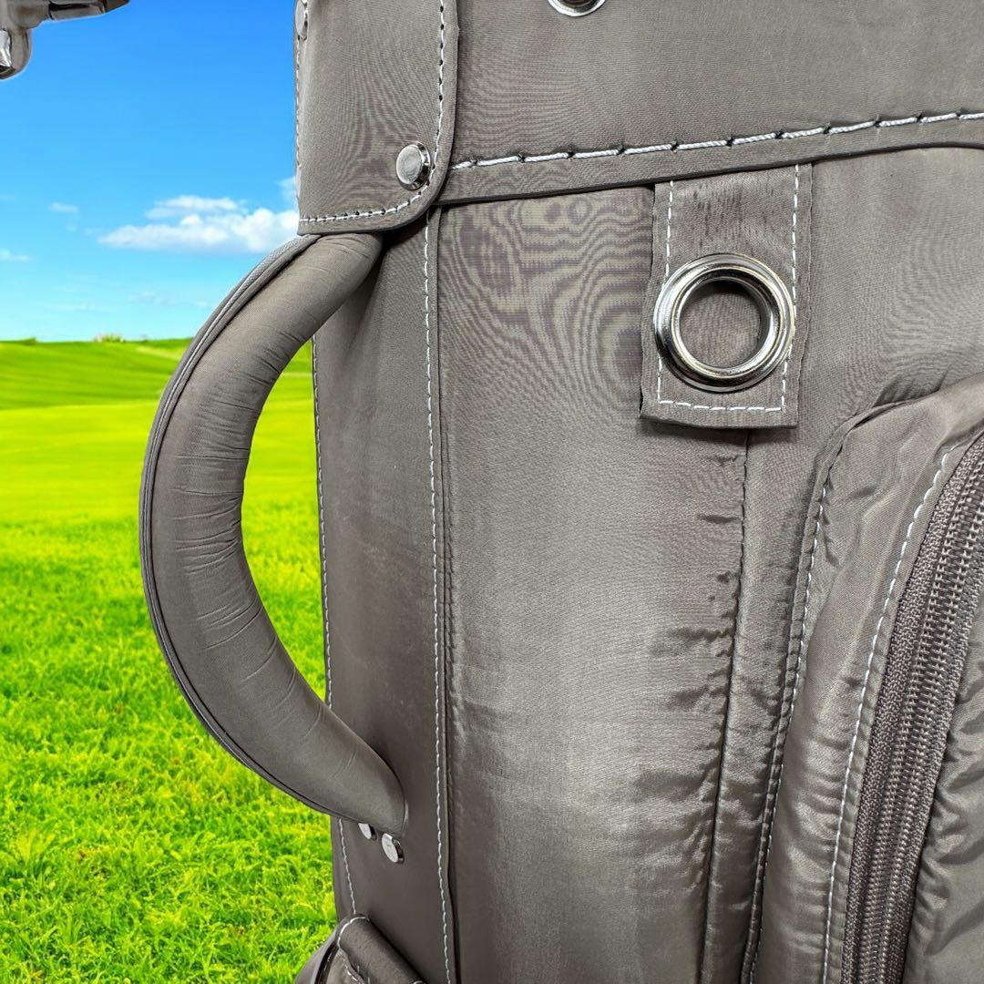 キャスター付きキャディバッグ 9.5型 ベージュ47インチ対応　男女兼用