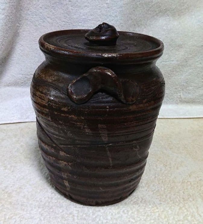 古備前水指 木箱付きA472