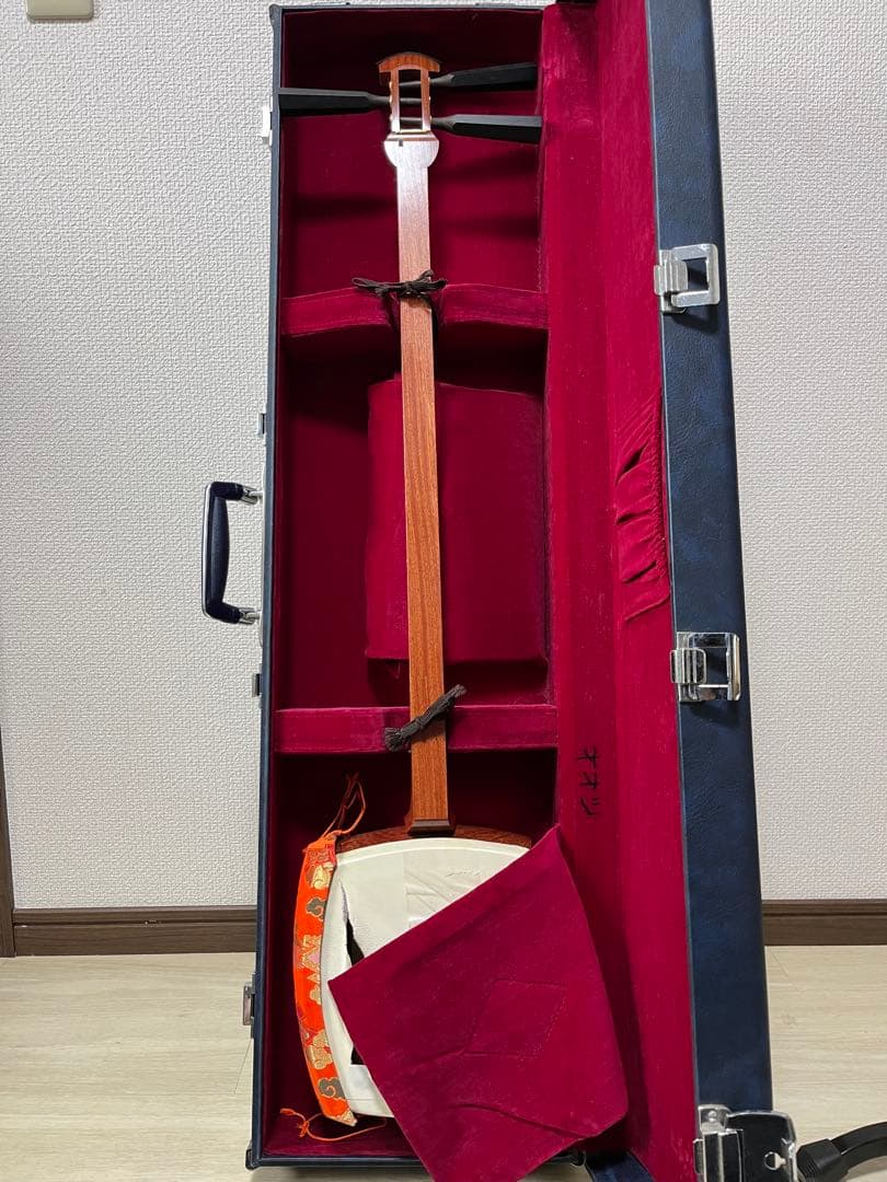 三味線 本体 撥+ケース付き