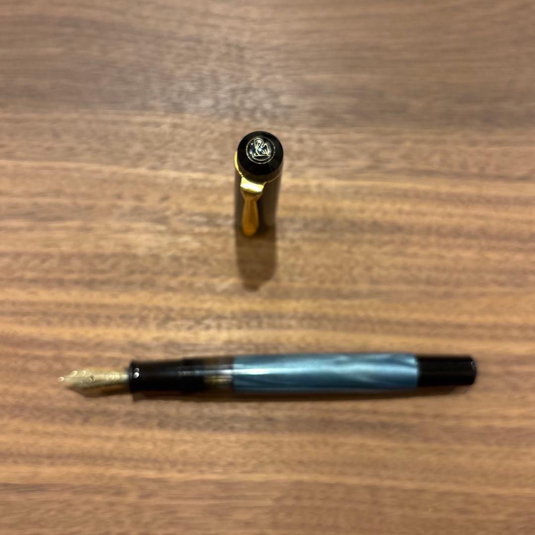 ペリカン M500 万年筆 12C-500 HF ブルー系