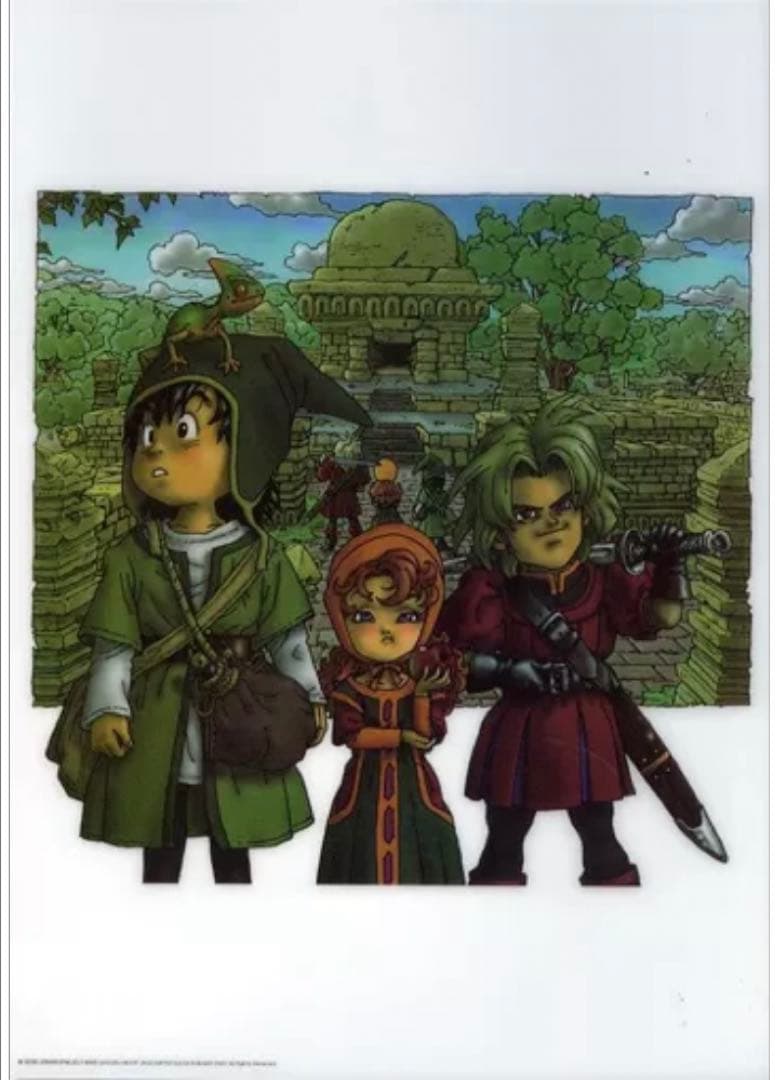 【激レア】ドラゴンクエストⅦ　アートポスター(プラ製) 鳥山明