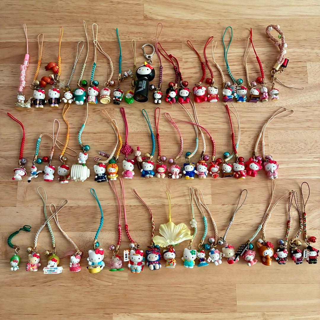 へ*可様 【まとめ売り】ご当地キティ　根付け　ストラップ　56個セット