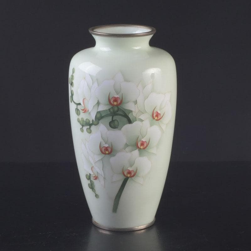 七宝焼　花文　花瓶　M　9797A