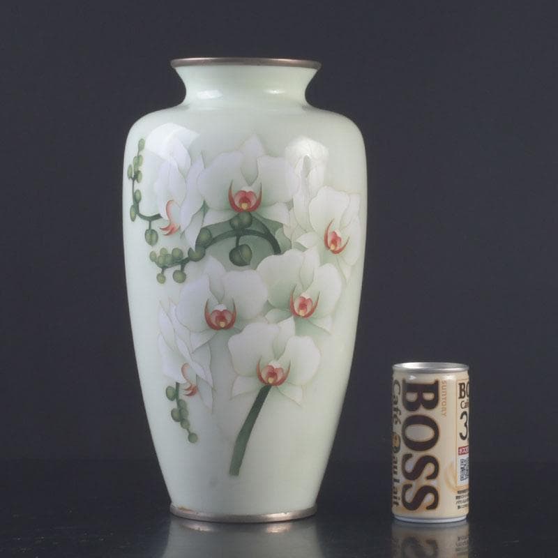 七宝焼　花文　花瓶　M　9797A