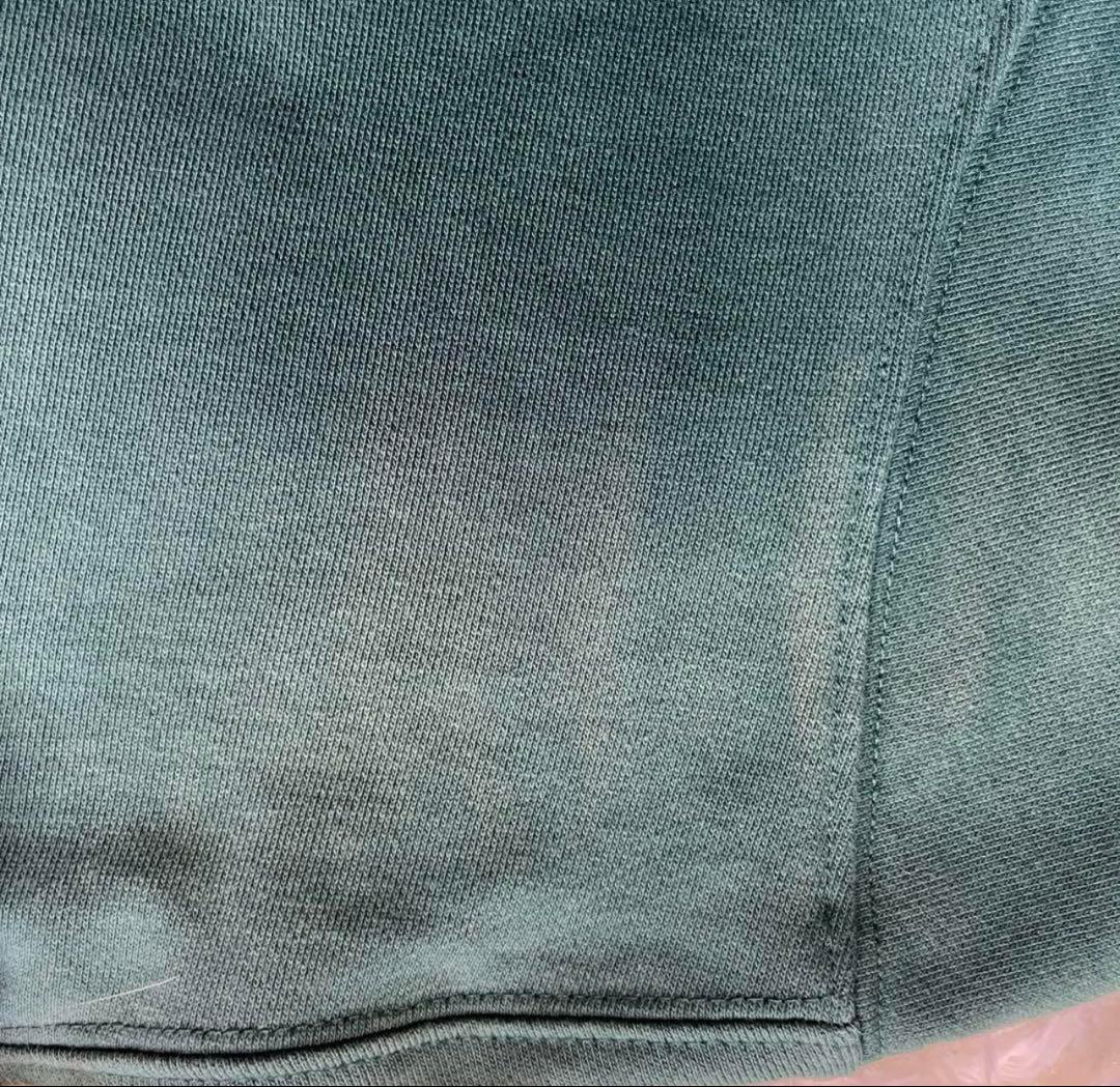 GOLFICKERS ゴルフ ポロシャツ スウェット 半袖グリーンサイズL