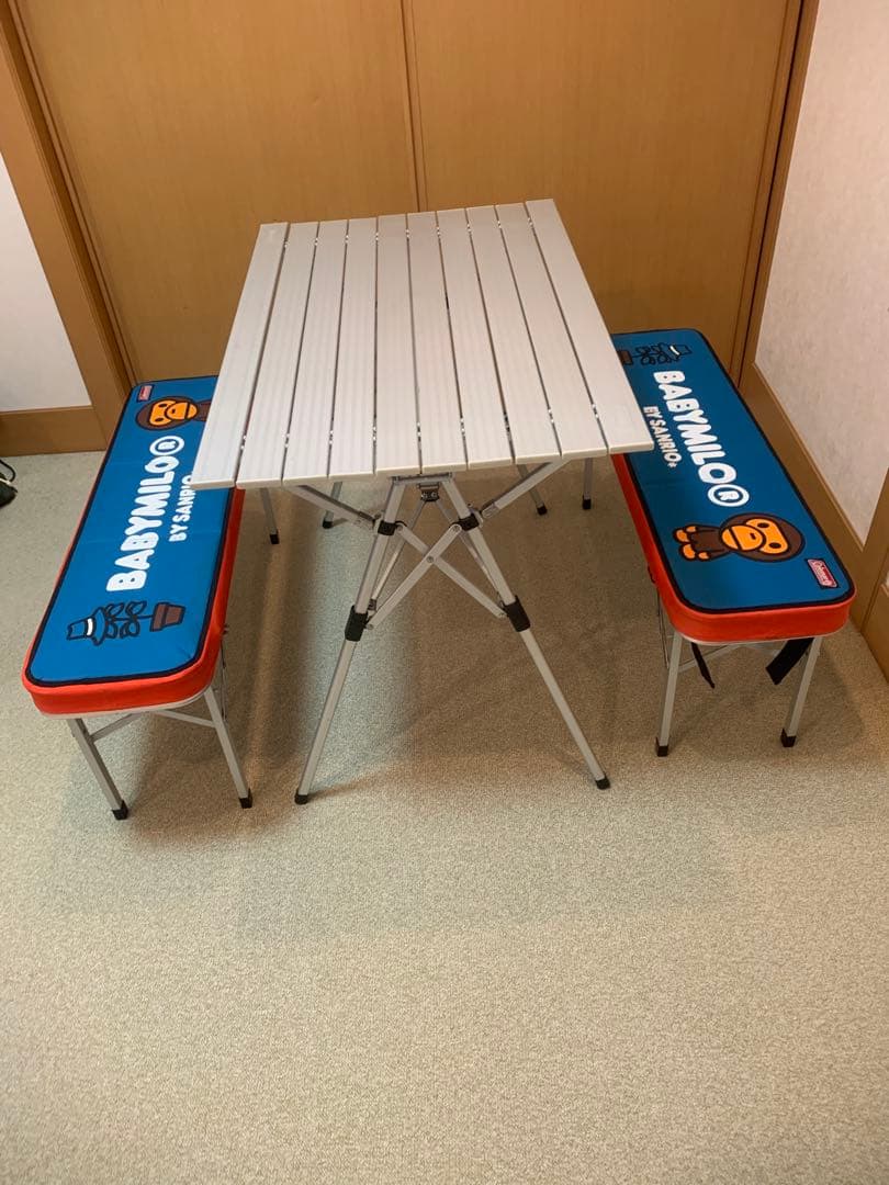 Colemanサンリオコラボ！ベビーマイロ！ピクニックベンチセット！廃盤希少！