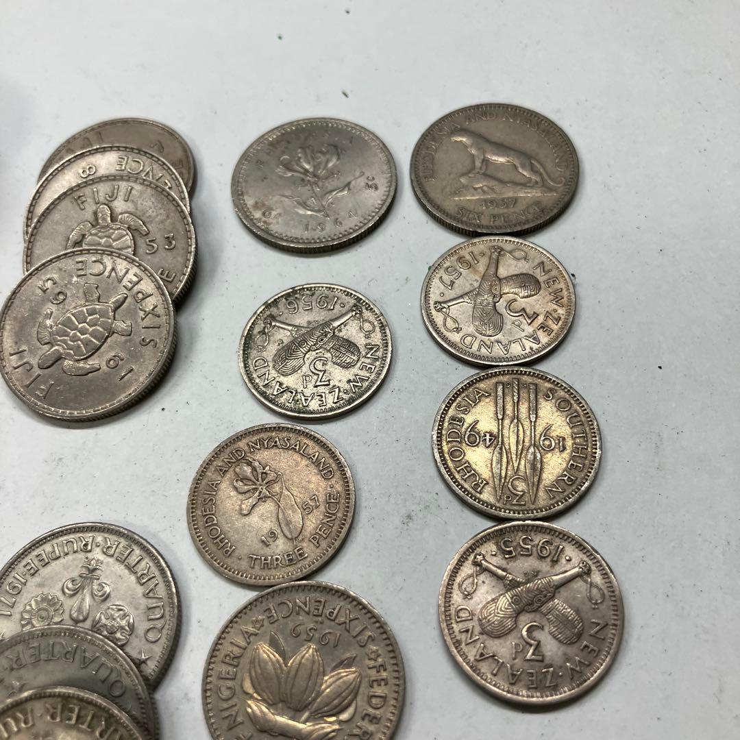 イギリス 6ペンス 外国 硬貨 古銭　エリザベス　ジョージ　まとめ売り