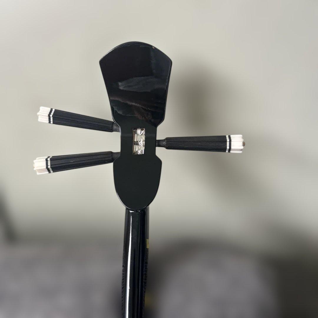 ヘビ皮 三線本体 3弦 黒/ベージュ