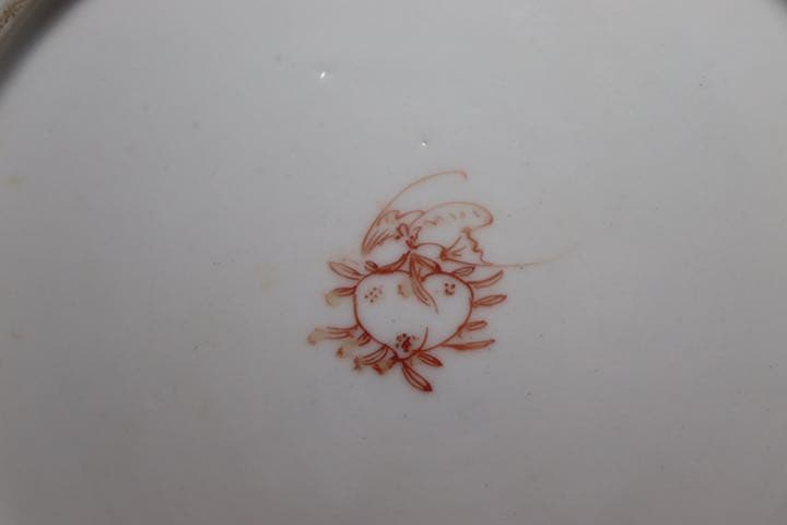 中国　清朝期　粉彩四君子鑑賞大皿② アンティーク　時代箱付0621