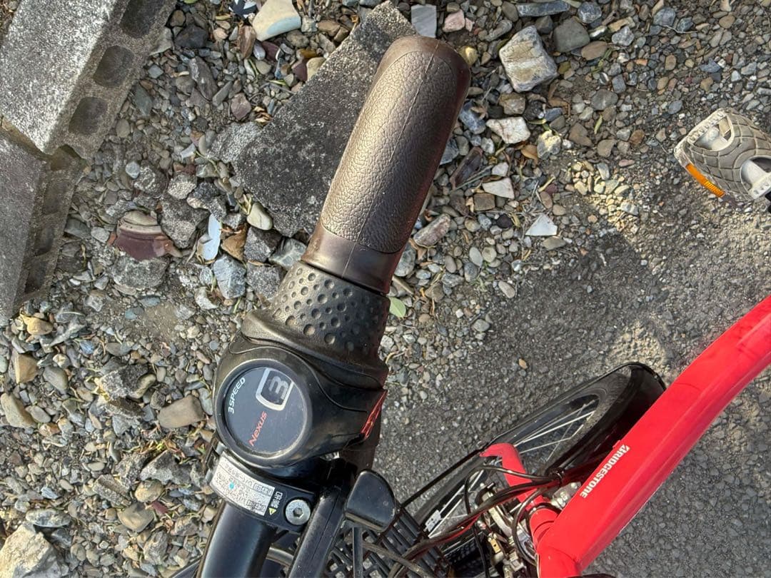 電動アシスト自転車 ピンク 前バスケット付き