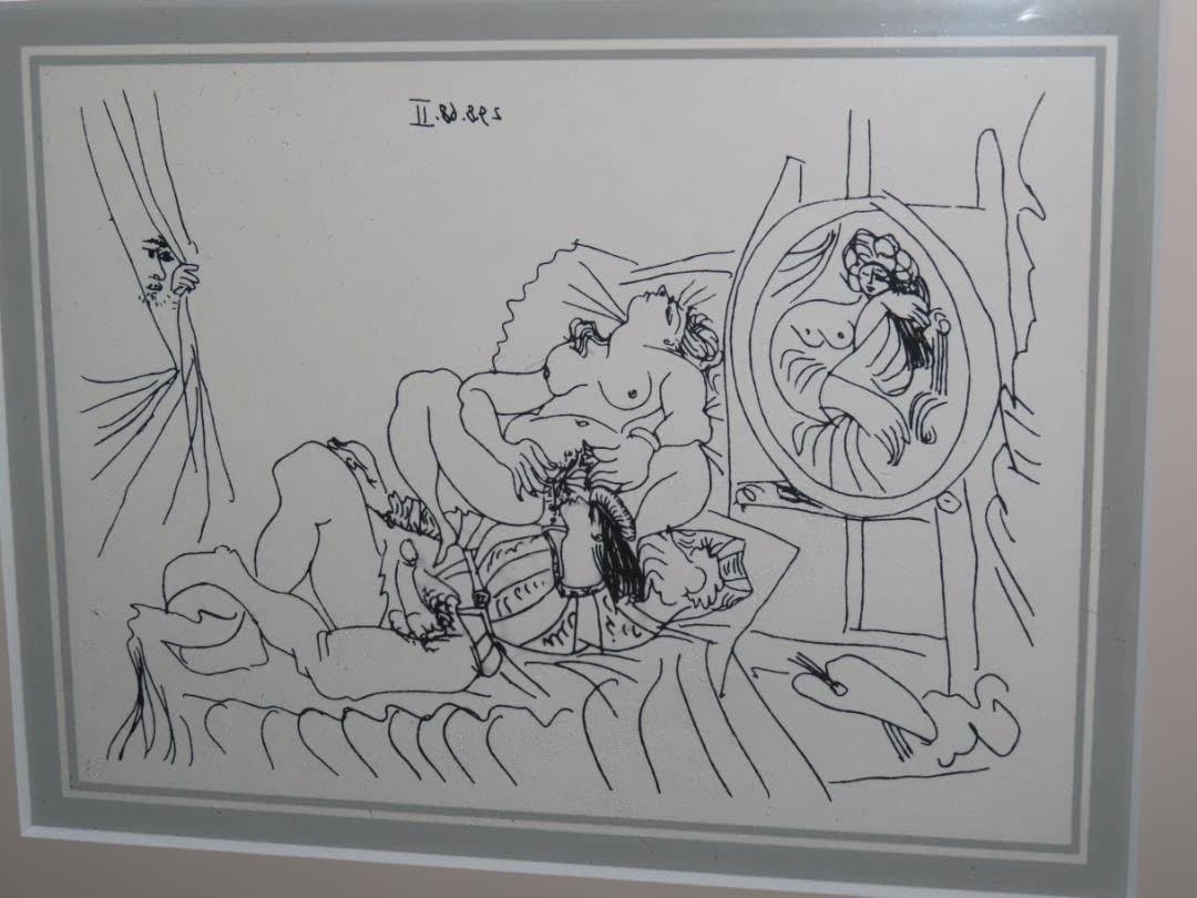 2 パブロ・ピカソ　ラファエルとフォルナリーナ II：隠れた覗き見者と