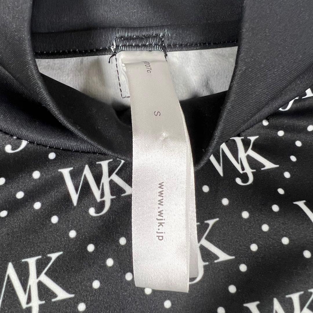 wjk wjkg ゴルフ カットソー モノグラム ハイネック モックネック