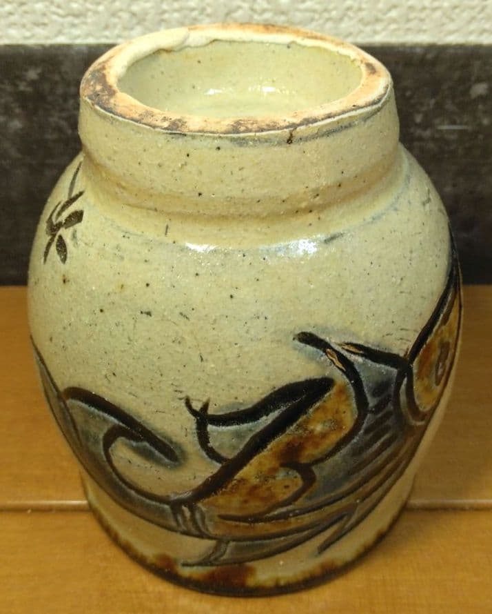 人間国宝 金城次郎 壷屋焼湯呑 栞 共箱 美品 壺屋焼 やちむん