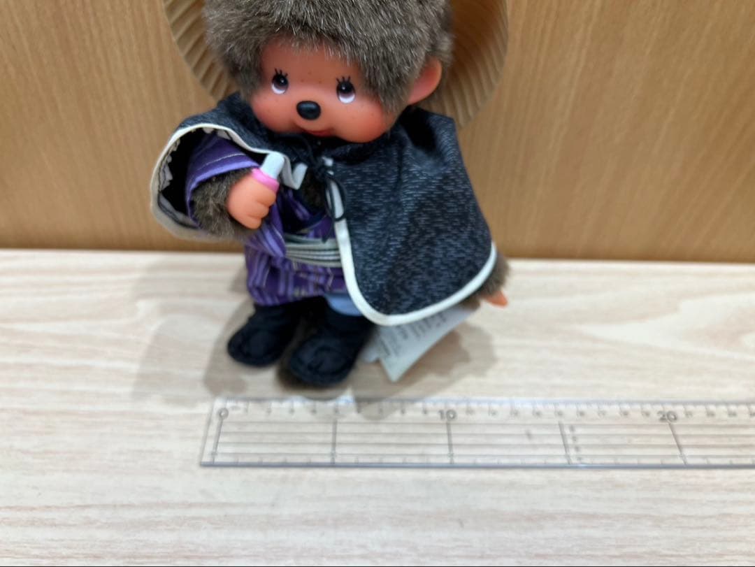 【タグ付き・希少】モンチッチ お遍路Ver.／巡礼スタイル 約20cm