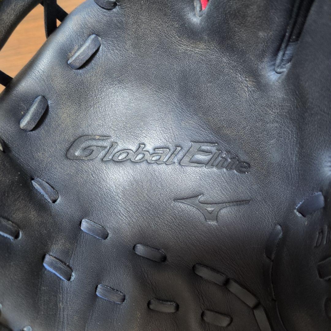 美品✨️Global Elite　ミズノ　野球　軟式グローブ　硬式ボール　専用袋