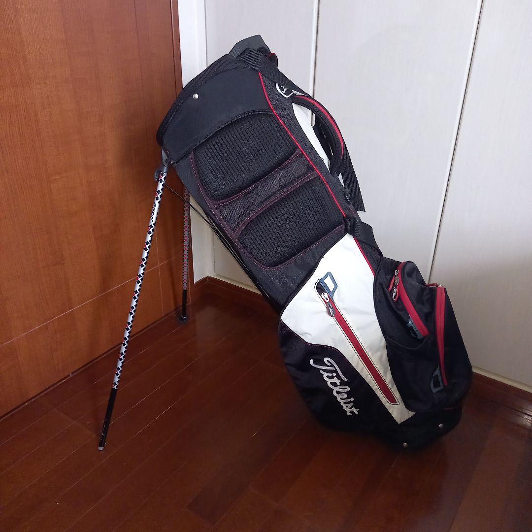 Titleist スタンドゴルフバッグ ブラック/ホワイト/レッド