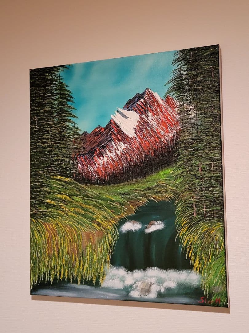 絵画 Spectacular Waterfall