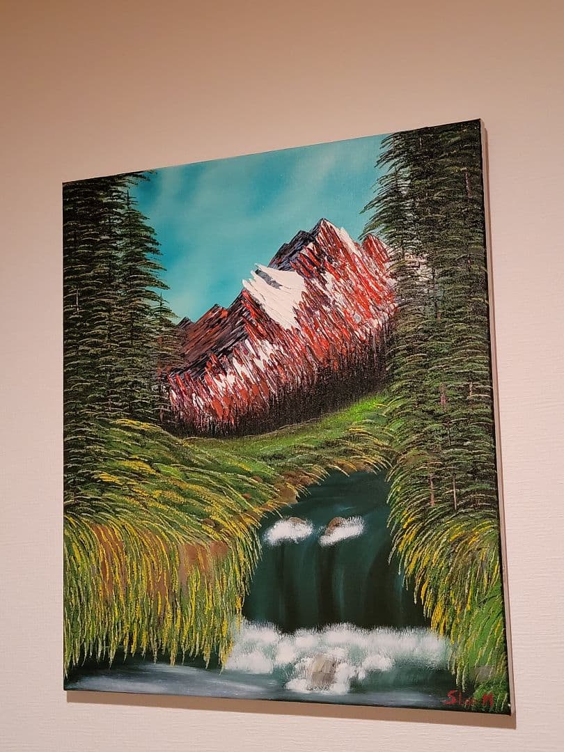 絵画 Spectacular Waterfall