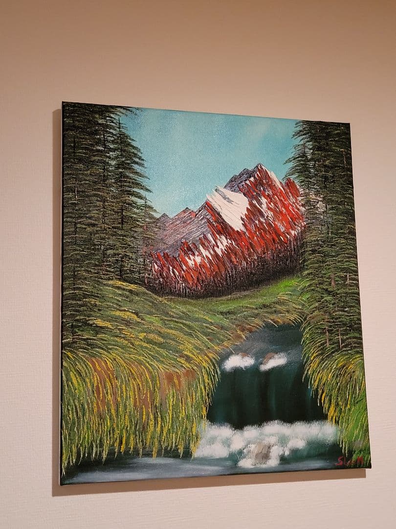 絵画 Spectacular Waterfall