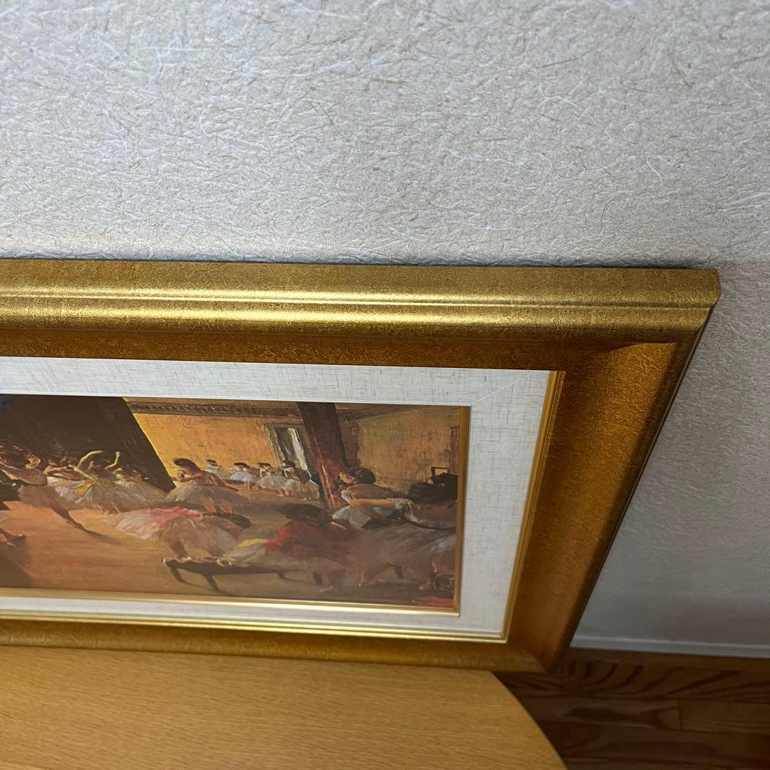 エドガー・ドガ　「 バレエ教室 」　ダンスレッスン 複製画　油彩画