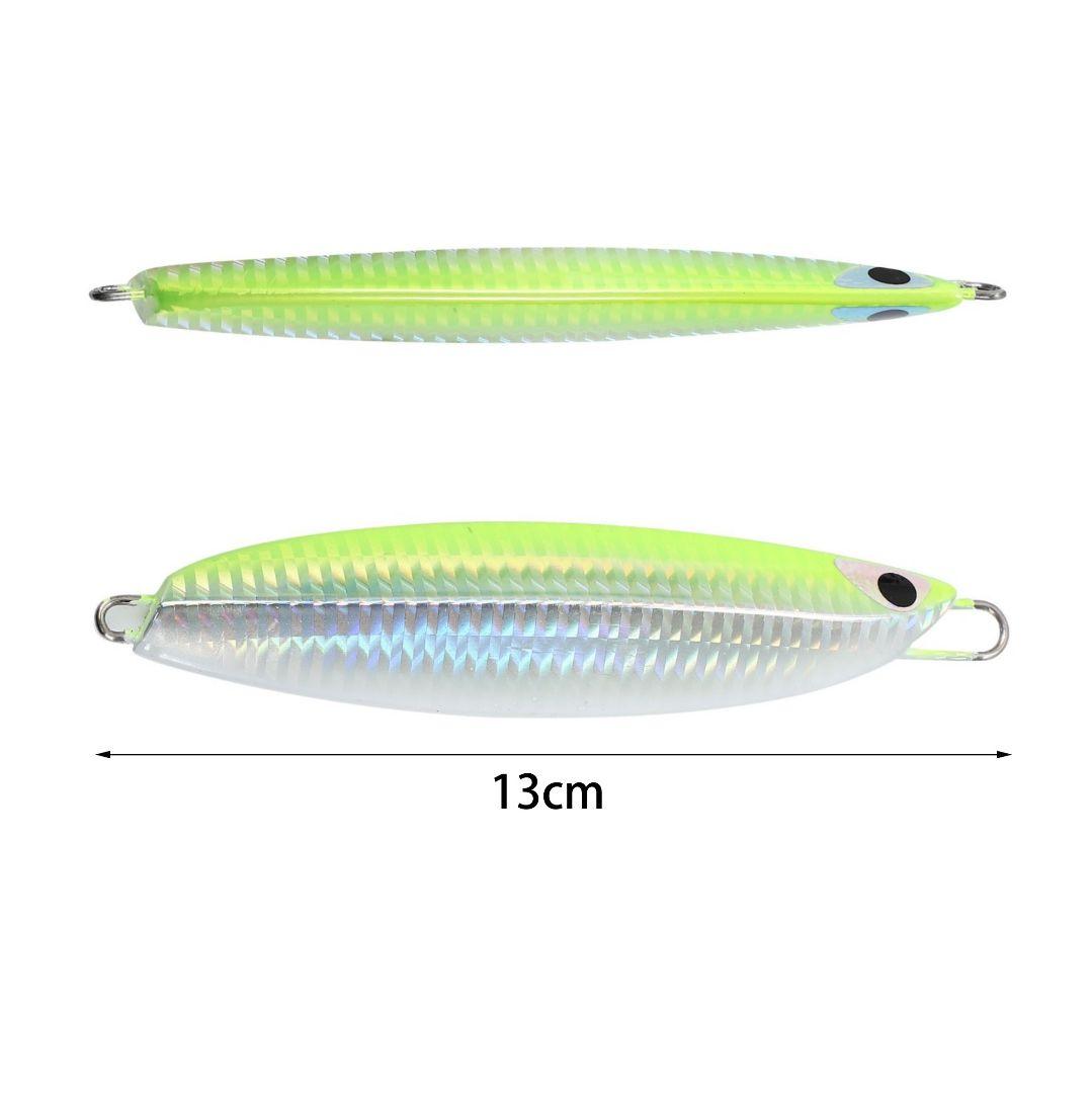 ９本セット 200g メタルジグ クイックゼロワン タイプ グロー 夜光 伊勢湾