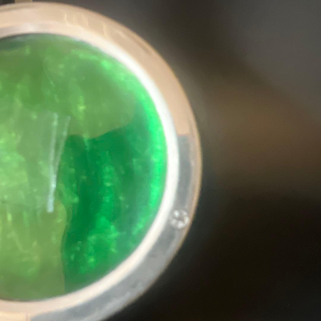 安藤七宝焼　梅菊竹　珍しい深緑系　花入れ　花瓶　華道　刻印有　極上工芸　金属工芸