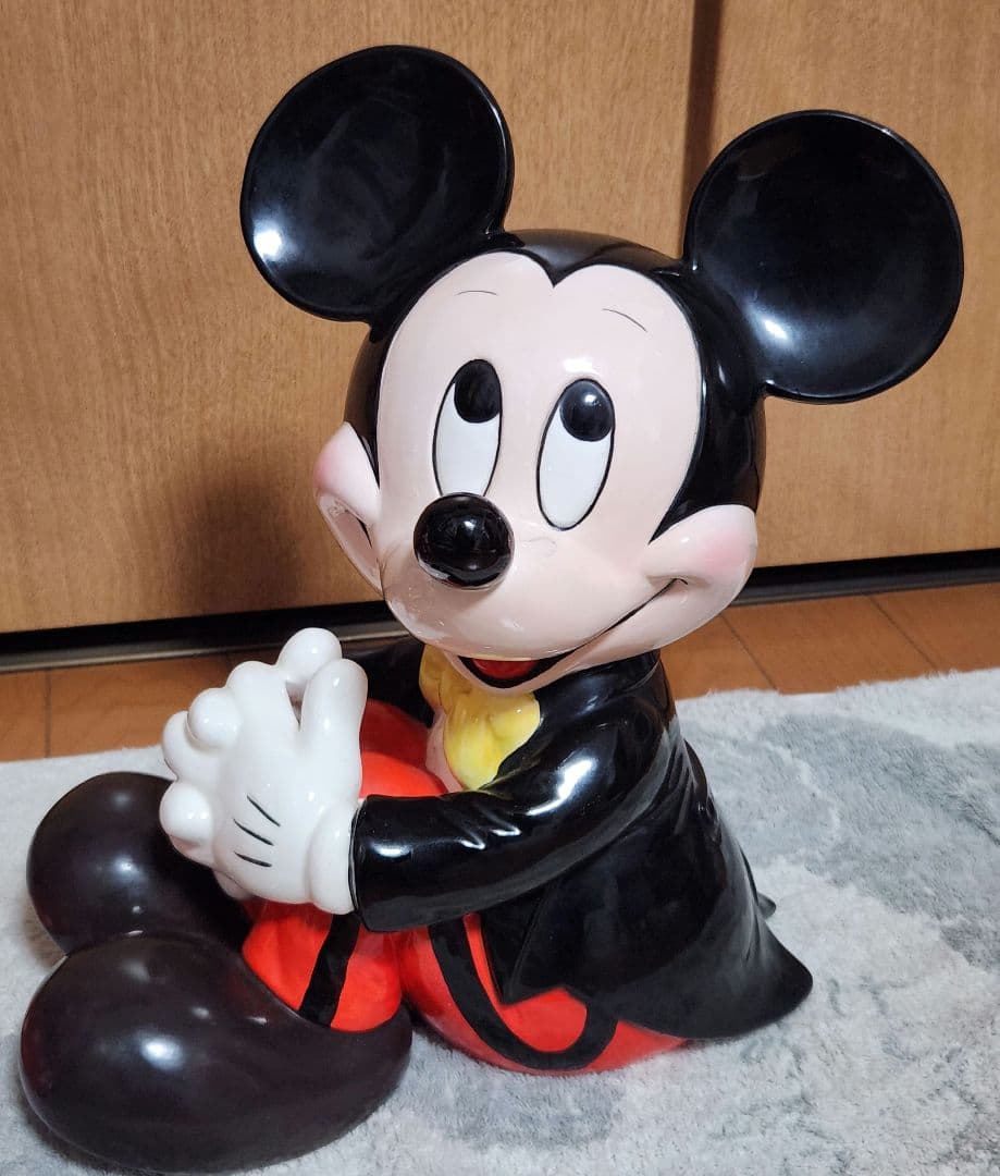 ディズニーランド ミッキー ミニー 陶器 置物 ヴィンテージ レア 当時物