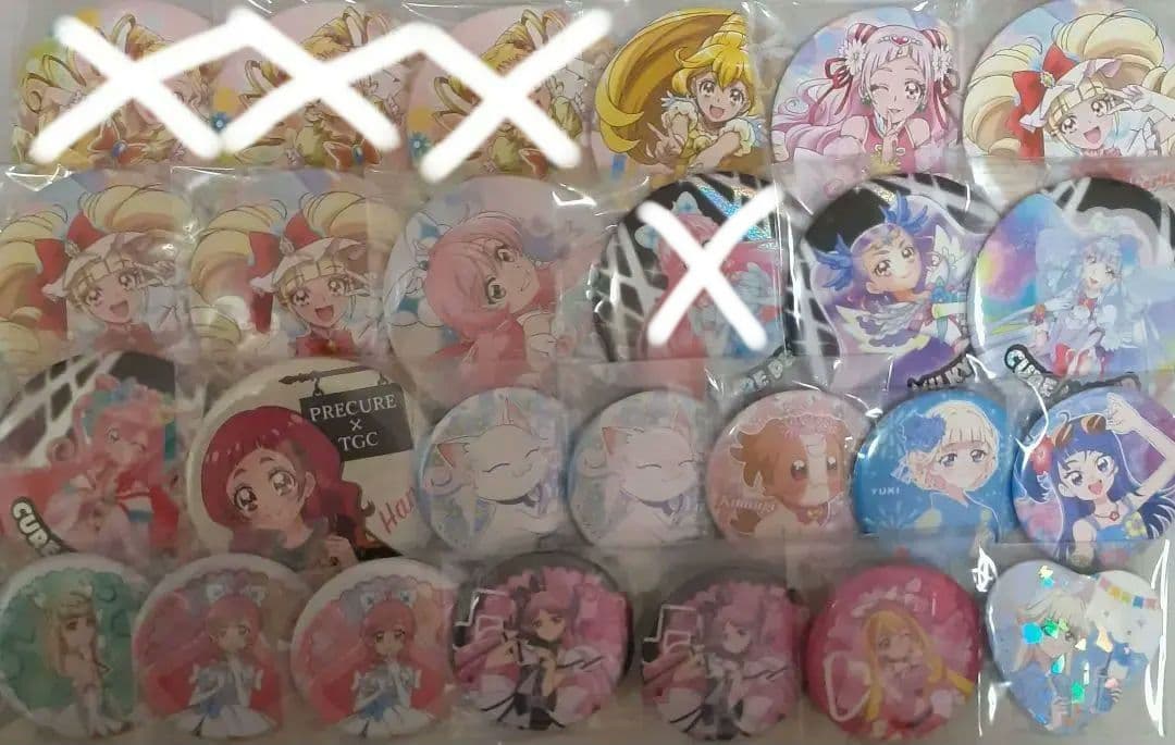 プリキュア 缶バッジ アクリルスタンド グッズ 大量