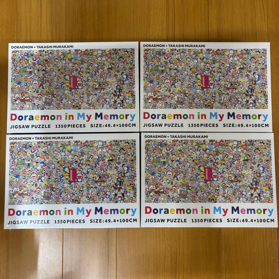 新品zingaro村上隆 記憶の中のドラえもん ジグソーパズル 4個セット