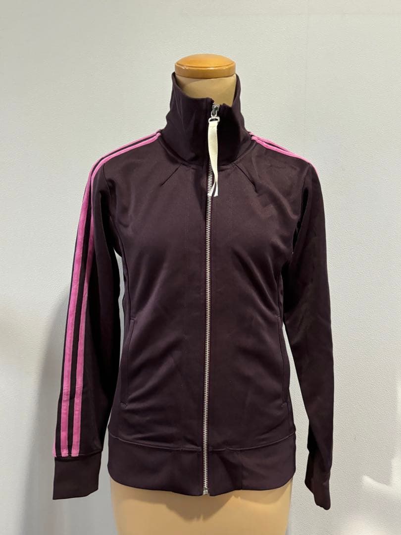 adidas トレーニングジャケット 紫ピンク