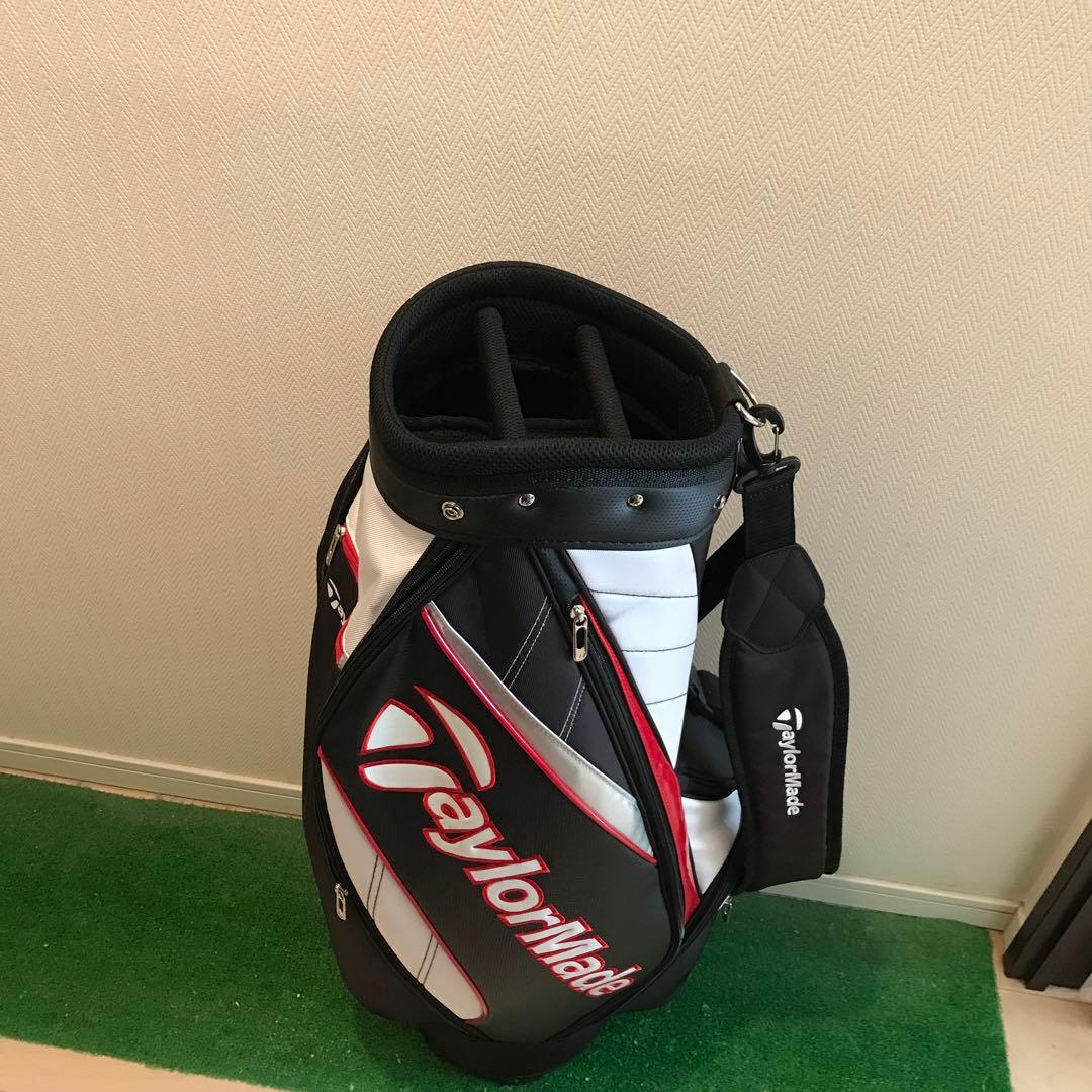 TaylorMade キャディバッグ 黒/白/赤