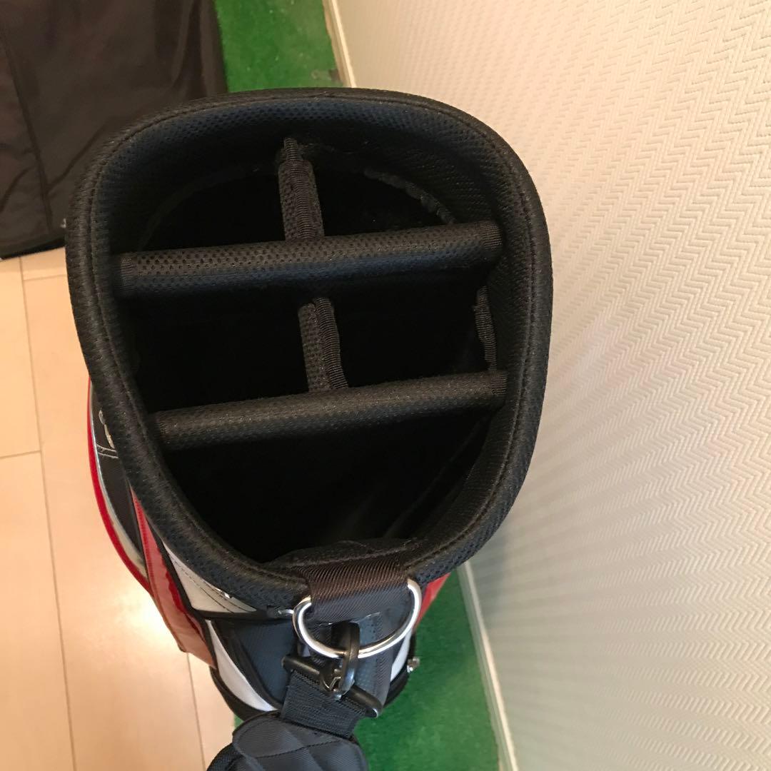 TaylorMade キャディバッグ 黒/白/赤