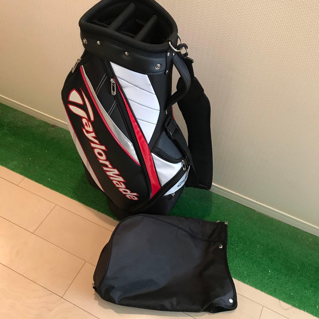 TaylorMade キャディバッグ 黒/白/赤