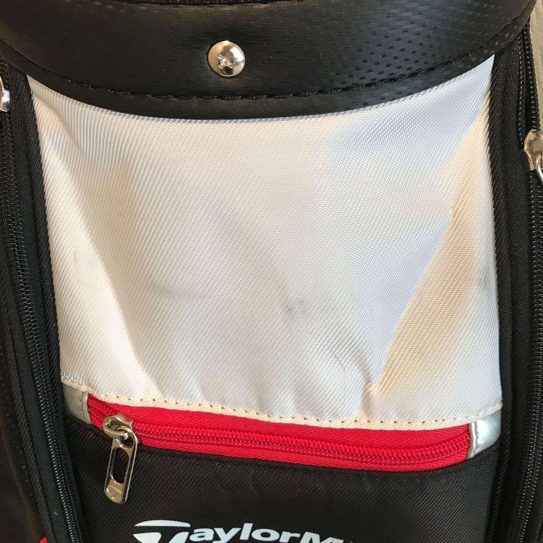 TaylorMade キャディバッグ 黒/白/赤