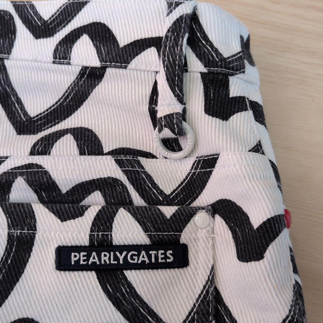 パーリーゲイツ　落書きハート柄スカート　size1