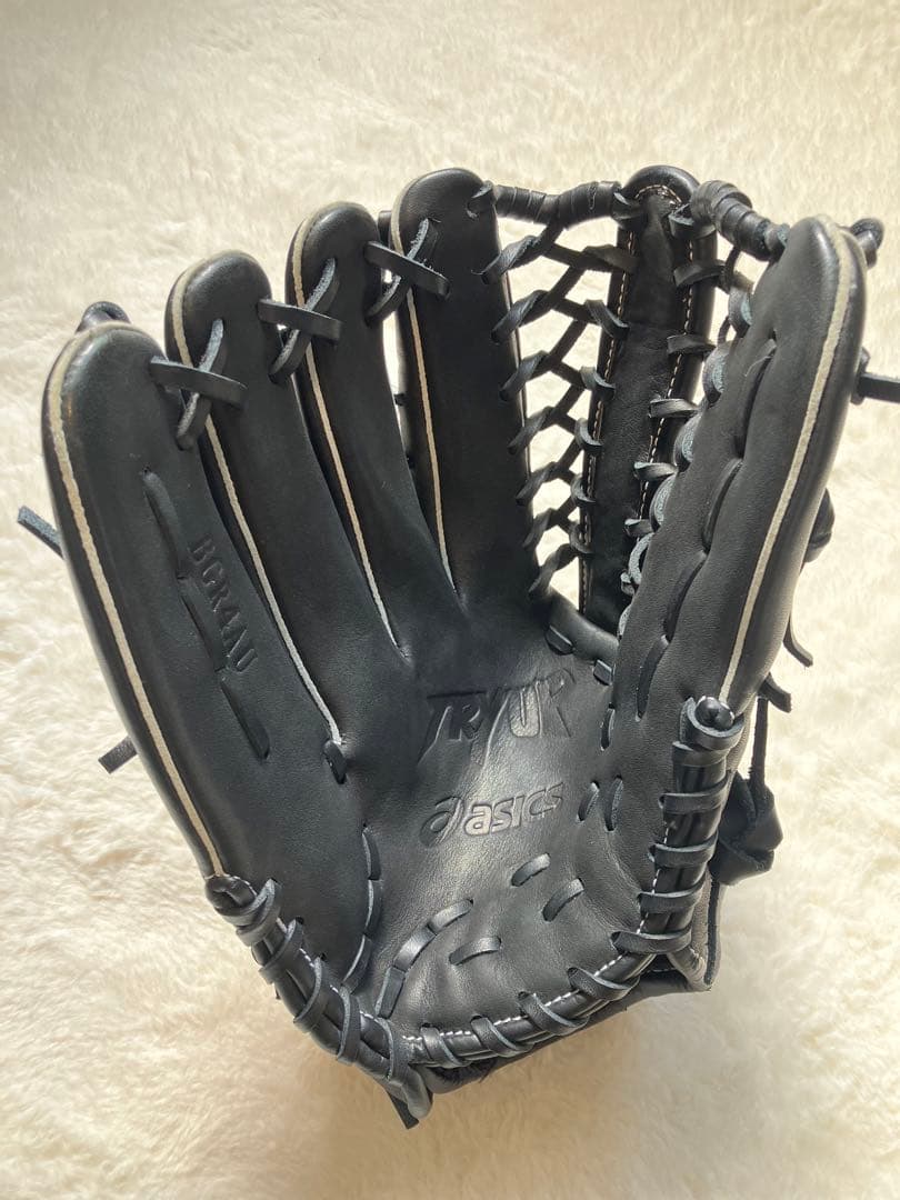 アシックス 軟式 グラブ 左投用 トライアップ 外野手用 BGR4AU ブラック