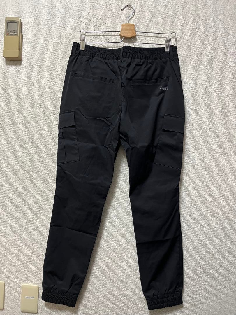 mid 90s club　カーゴジョガーパンツ　/XL　ブラック　ストレッチ　黒