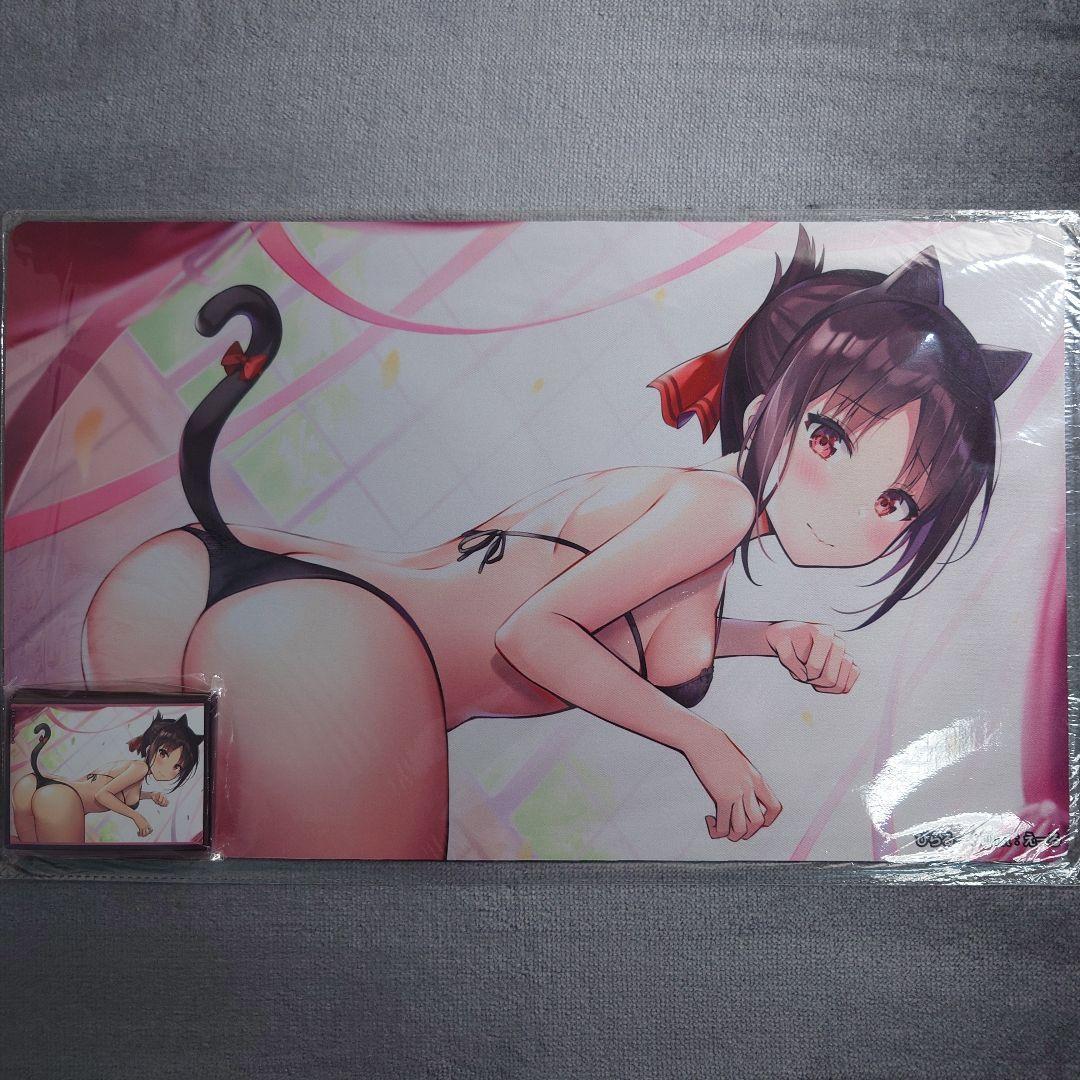 α1 かぐや様は告らせたい 尻尾&下着&猫耳 四宮かぐや スリーブ&プレイマット