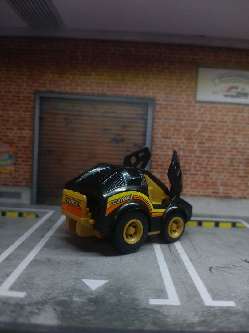 当時物　タカラ　豆ダッシュ　チョロQ　A-2 カウンタック ブラックエンペラー